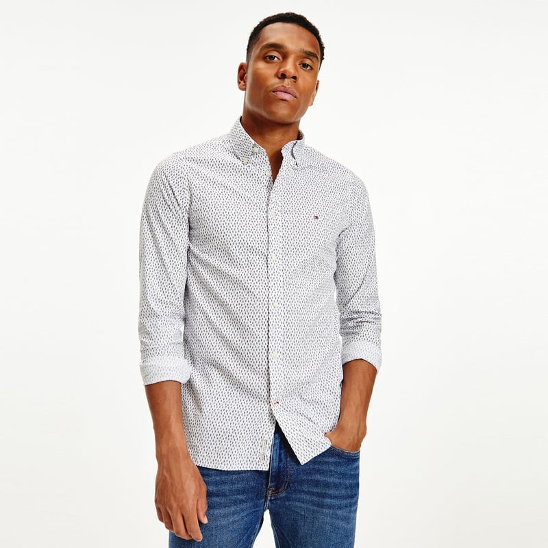 Camisa manga larga tommy hilfiger hombre shop