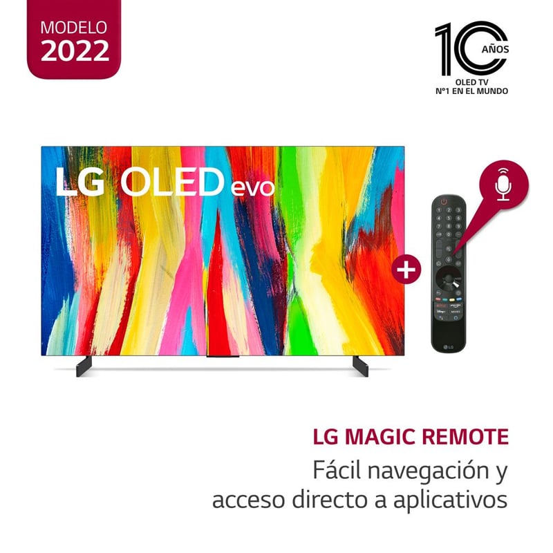 LG - Televisor 42" LG OLED 4K ThinQ AI OLED42C2PSA  