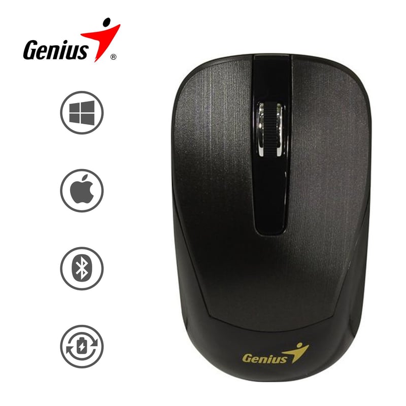 GENIUS - Mouse Genius Inalámbrico ECO-8015 C Batería Recargable Chocolate Channel