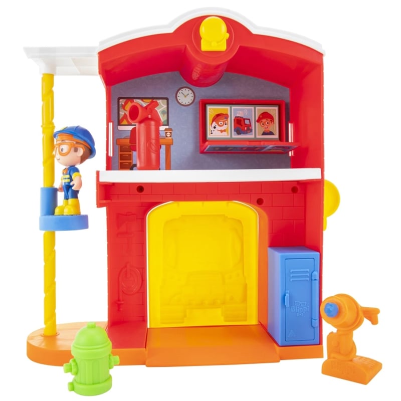 BLIPPI - Set de Muñecos Blippi estacion de bomberos