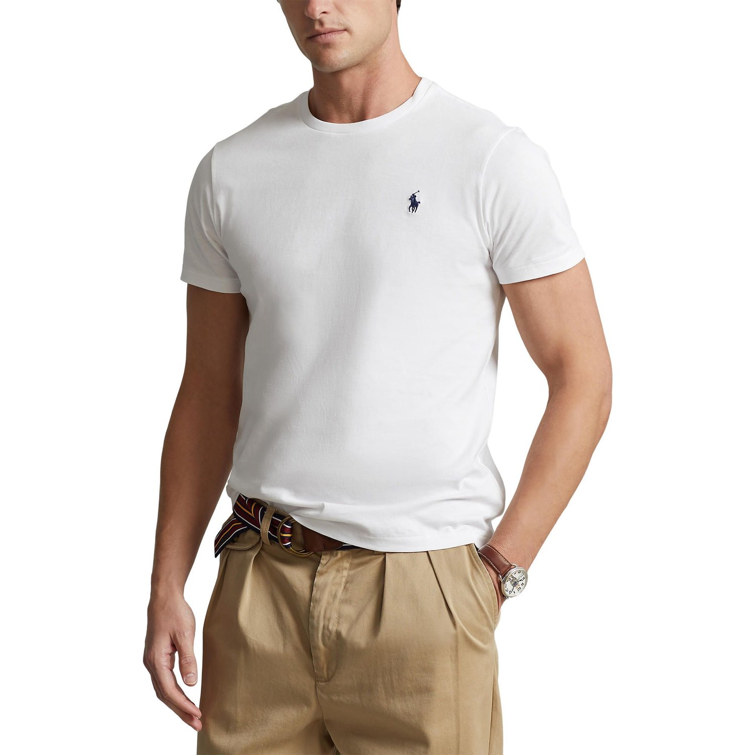 Polo blanco ralph lauren hombre online