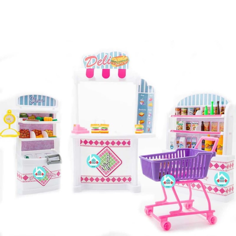 Set de supermercado para barbie GENERICO falabella