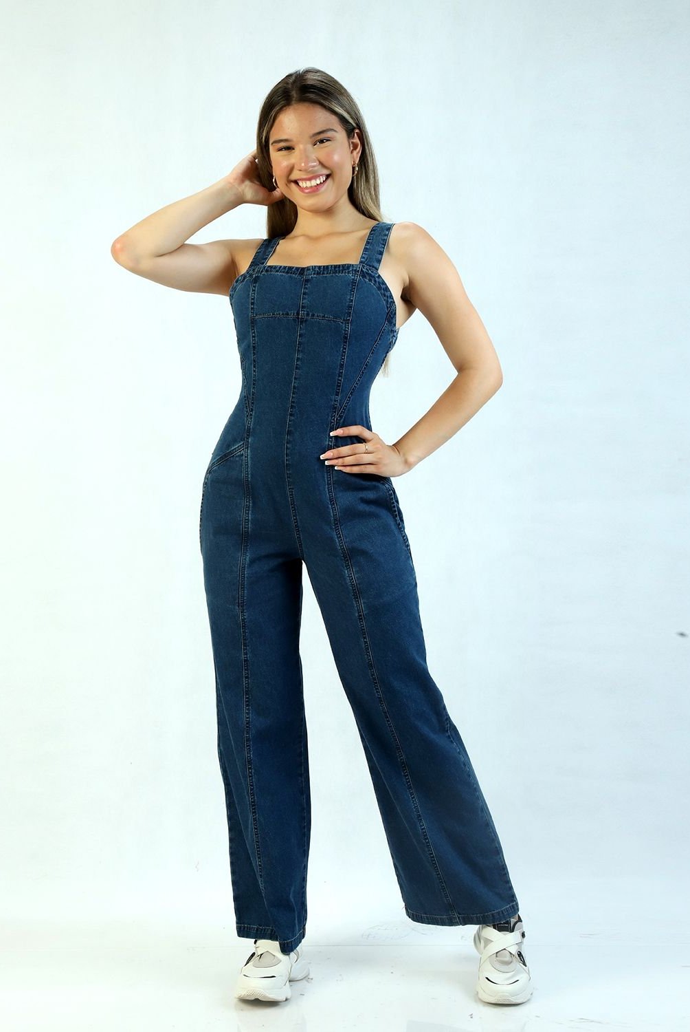 Pantalon enterizo jeans sale