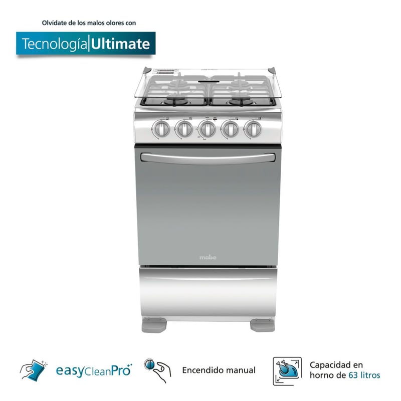 MABE - Cocina de piso 52 cm Grafito Mabe - TX5110P1