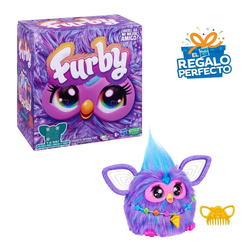 Furby Peluche Interactivo Morado Espanol 2023 FURBY falabella