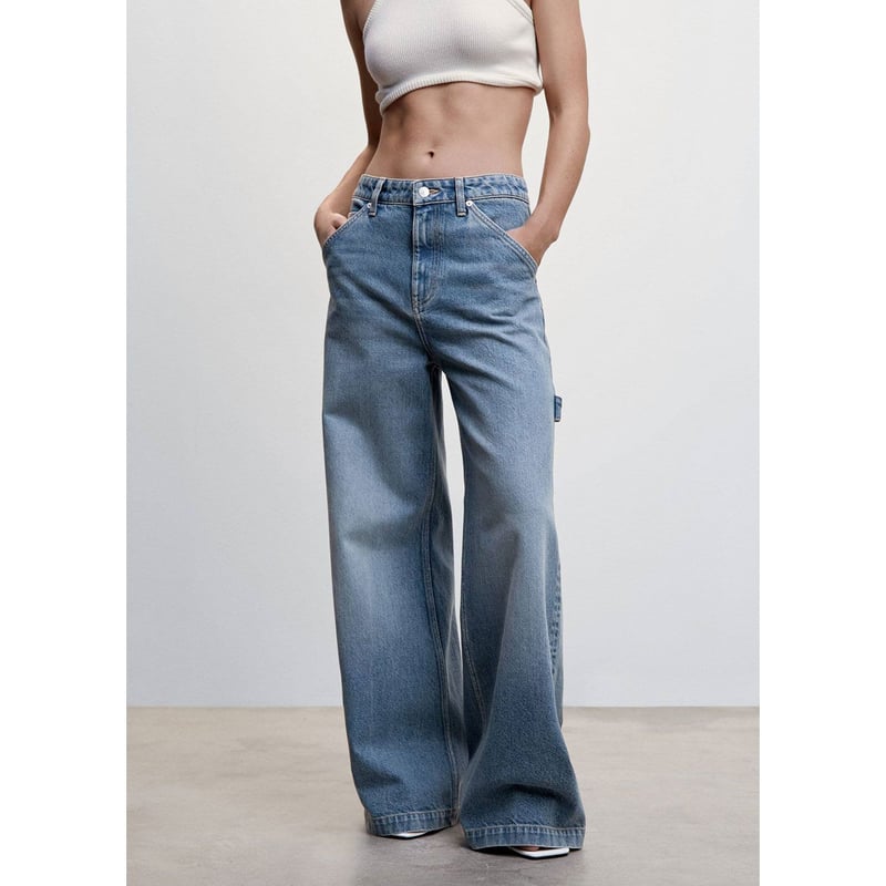Pantalon Jean Wide Mujer Mango MANGO falabella