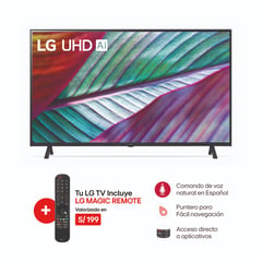 LG - Televisor 65" LG UHD 4K ThinQ AI 65UR8750PSA (2023)