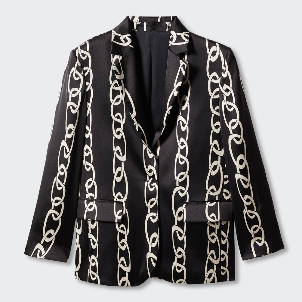 Veste Blazer Classique Noir Mango - Coupe élégante, Taille S - Neuf Avec étiquettes