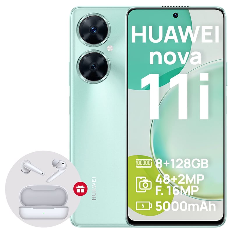 HUAWEI - Smartphone Huawei Nova 11i 8GB 128GB Green + Freebuds SE Regalo