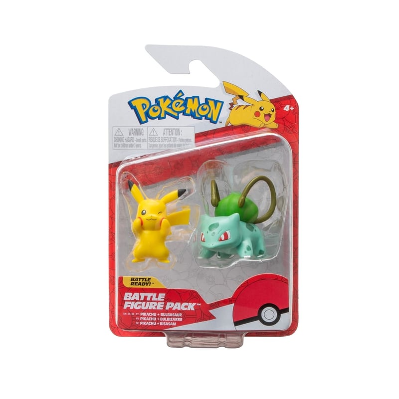 POKEMON - Pack X2 Figuras De Batalla Pokemon