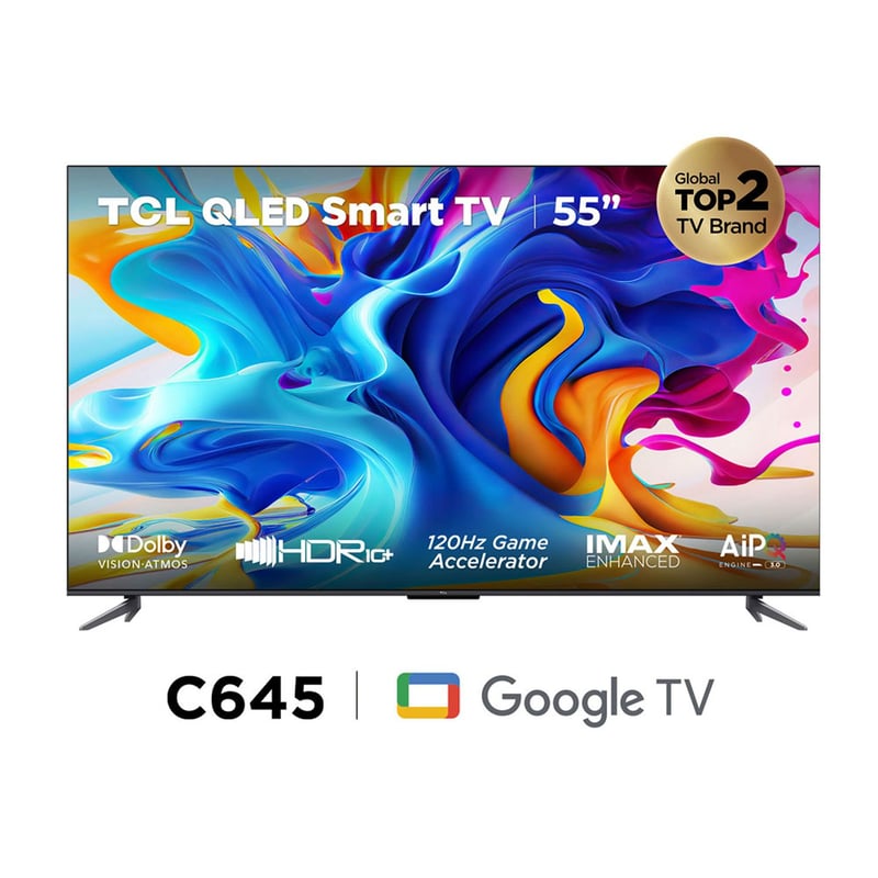 TCL - Televisor Tcl 55" Google Tv 55c645 Qled 4k Smart Tv