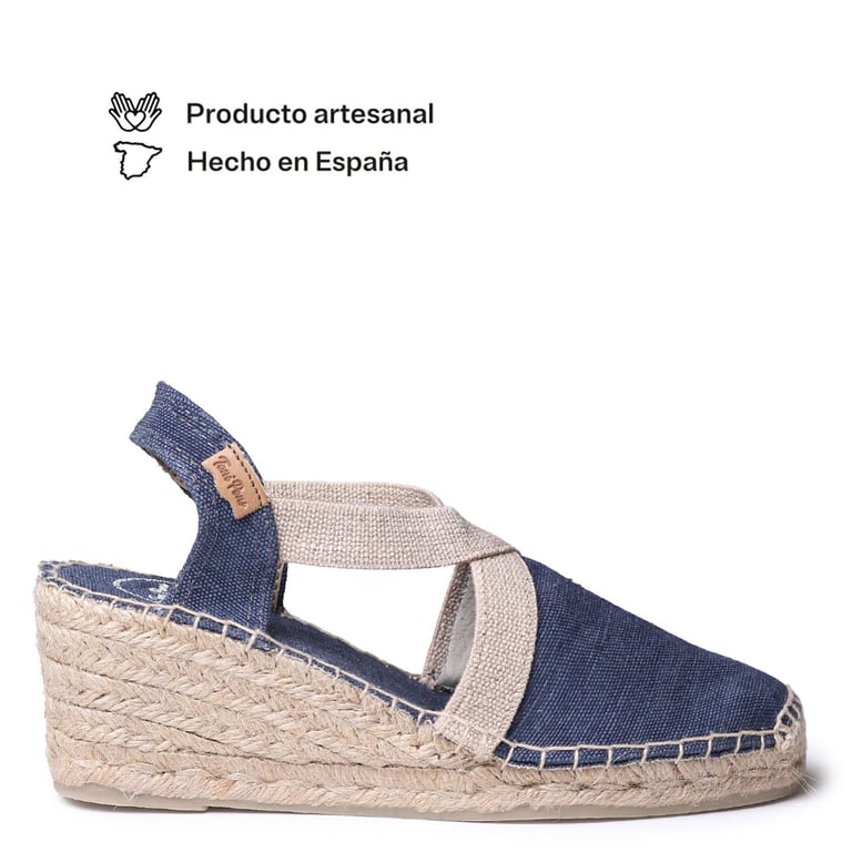 Espadrillas Toni Pons Nuria - Donna In Camoscio Con Zeppa 3cm, Fatte A Mano In Spagna - Foto 2