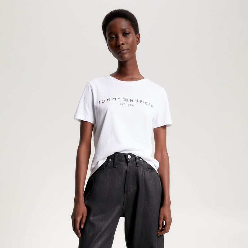 Polo blanco tommy hilfiger mujer best sale