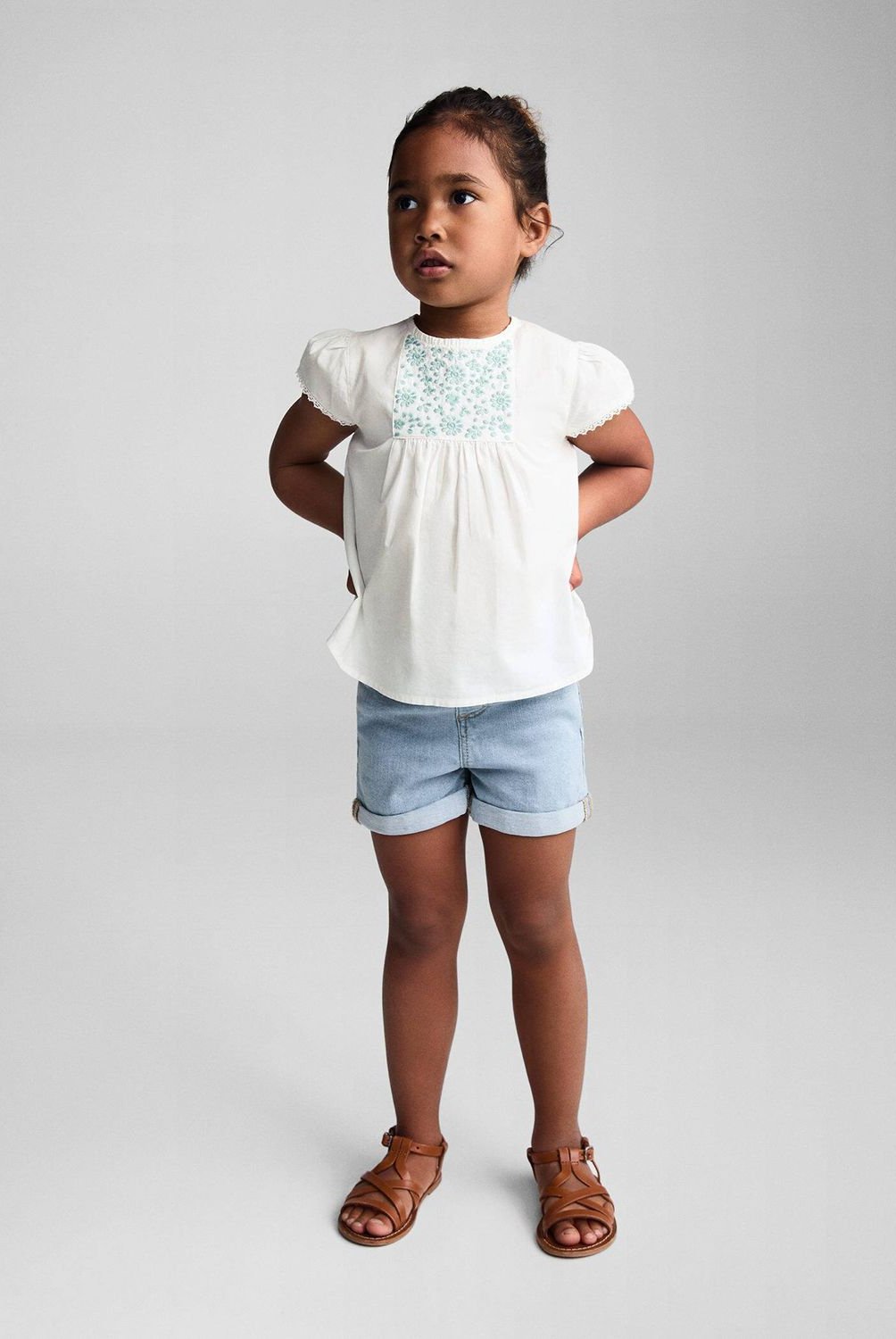 Blusa Bebe Nina Algodon Mango Kids