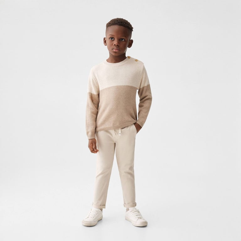 Pantalon Bebe Nino Algodon Mango Kids