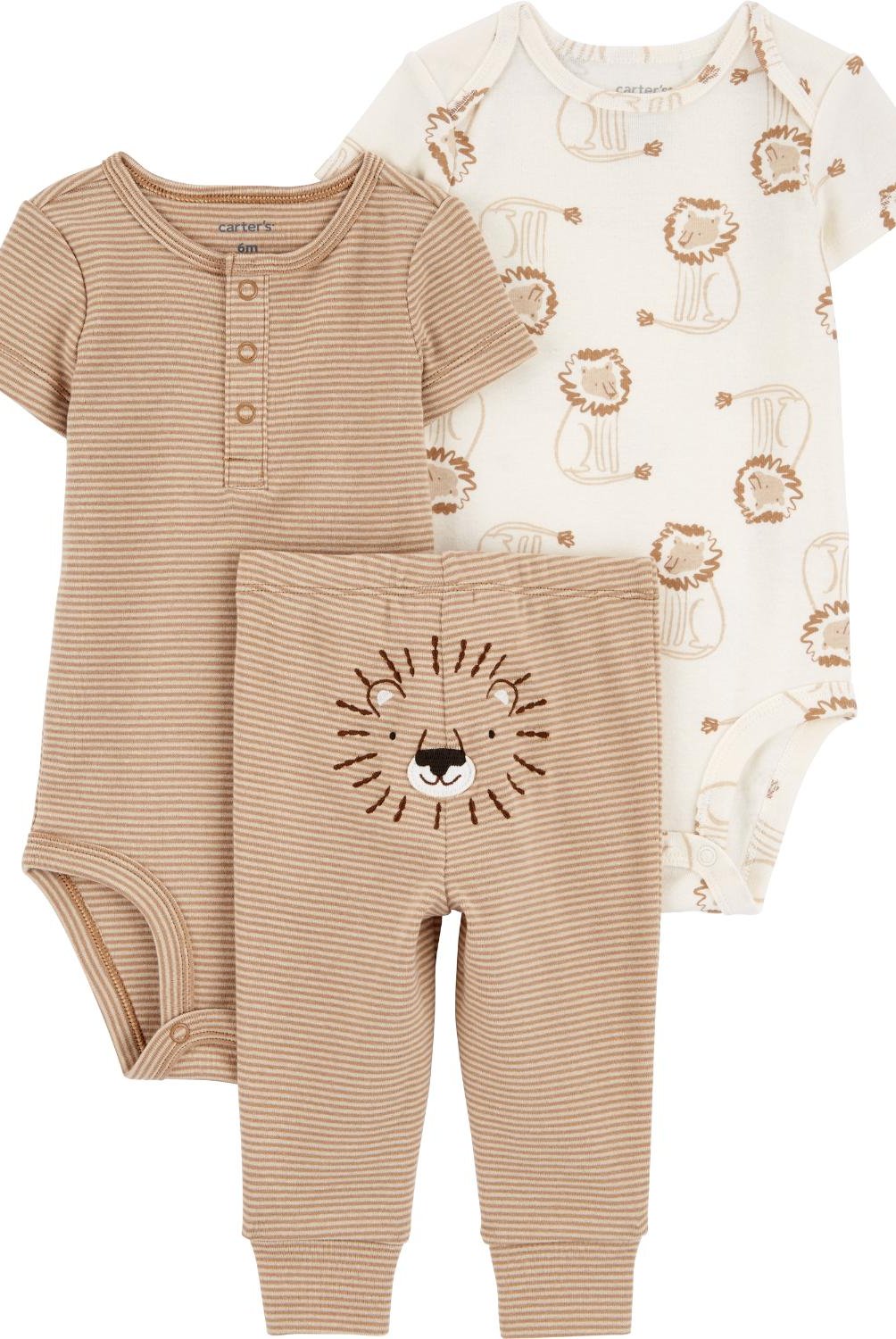 Conjunto 3 Piezas Bebe Nino Algodon Carters