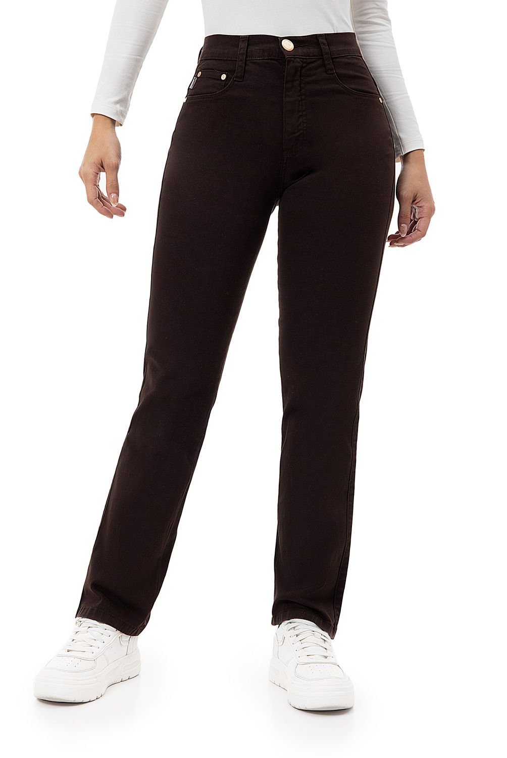 PIONIER - Pantalon Recto Algodón Mujer Pionier