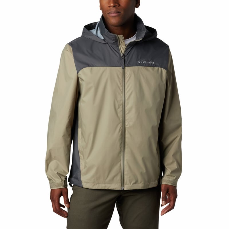 Veste Imperméable Columbia Glennaker Lake Homme - Nylon Hydroplus - Capuche Escamotable - Coupe-vent - Pliable En Poche