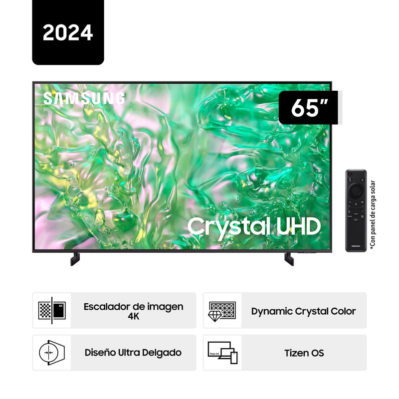 SAMSUNG - Televisor 65 Crystal Uhd Du8000 4k Tizen Os Smart Tv (2024)