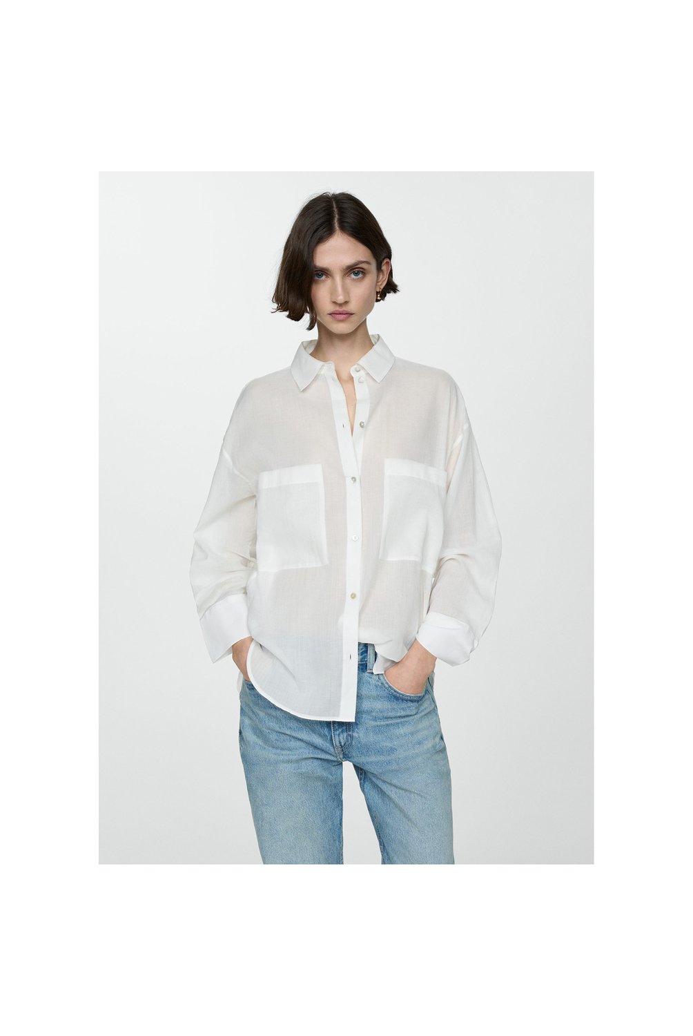 Mango camisas manga larga mujer shop
