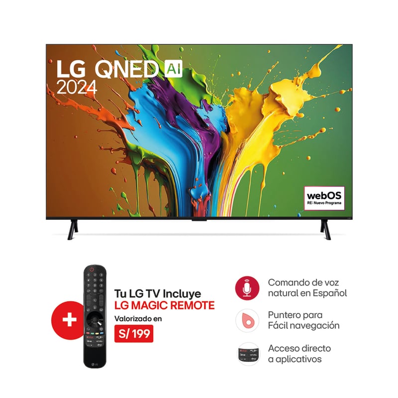 LG - Televisor 98 Lg Qned 4k Thinq Ai 98qned89tsa (2024)