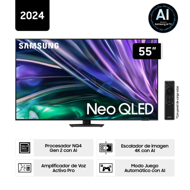 SAMSUNG - Televisor 55 Neo Qled 4k Qn85d Tizen Os Smart Tv (2024)