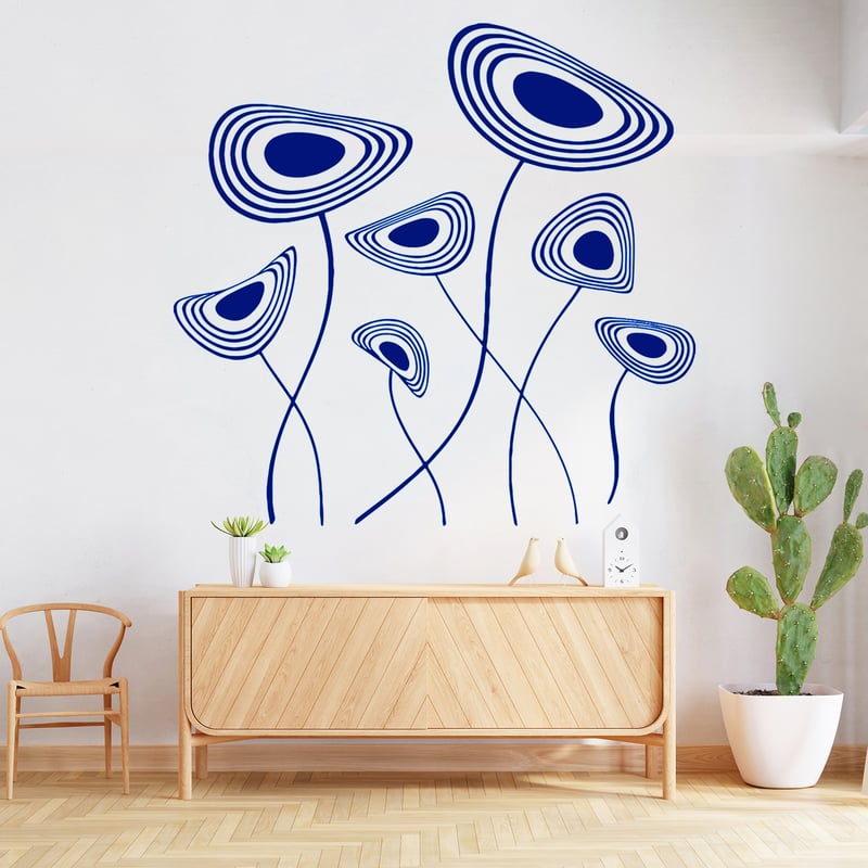 Vinilo Flores Circulares STICKART | falabella.com