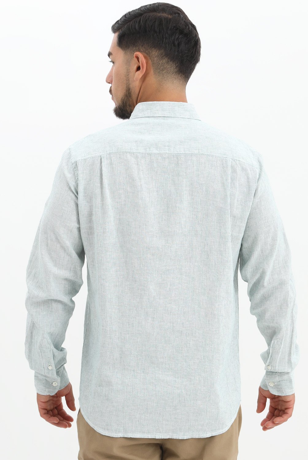 Springfield Camicia Formale Uomo – 100% Cotone – Verde – Vestibilità Regolare – Maniche Lunghe