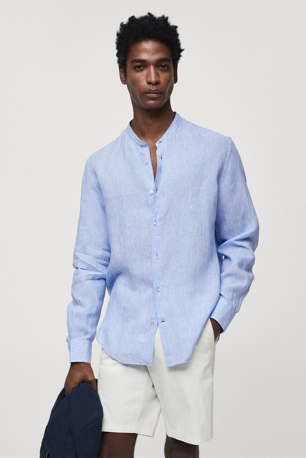 Camisa lino mango shop