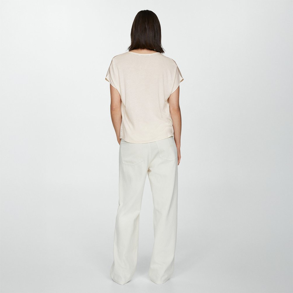 mango blusas mujer manga corta