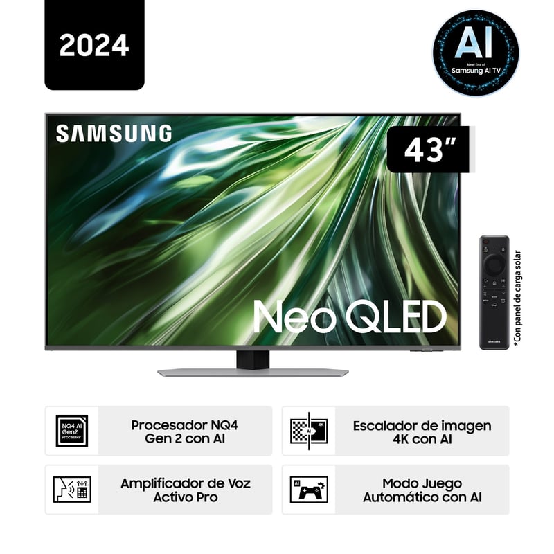 SAMSUNG - Televisor 43'' Neo Qled 4k Qn90d Tizen Os Smart Tv (2024)