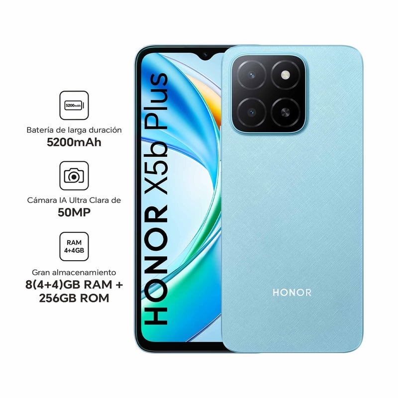 Celular Honor X5b Plus 4gb+256gb Ocean Blue HONOR | falabella.com