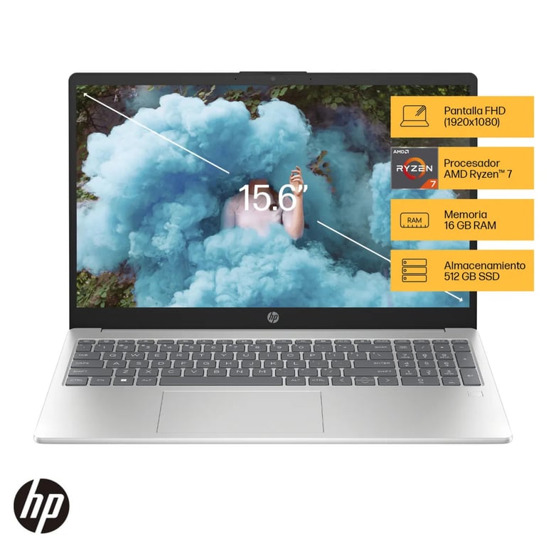 Laptop HP R7 7730U 16GB 512GB | Tottus Perú
