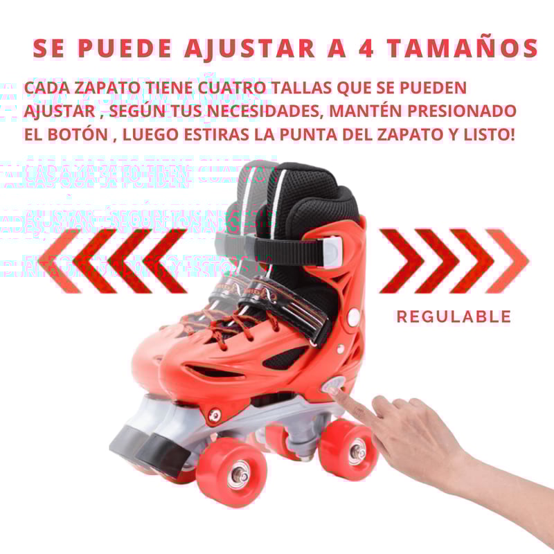 PATINES PARA NINO REGULABLE TALLA XS 27 30 GENERICO falabella