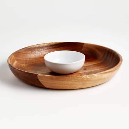 Bowl Chip And Dip De Madera