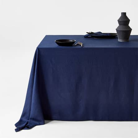 Mantel Marin Azul Índigo De Lino Europeo Certificado
