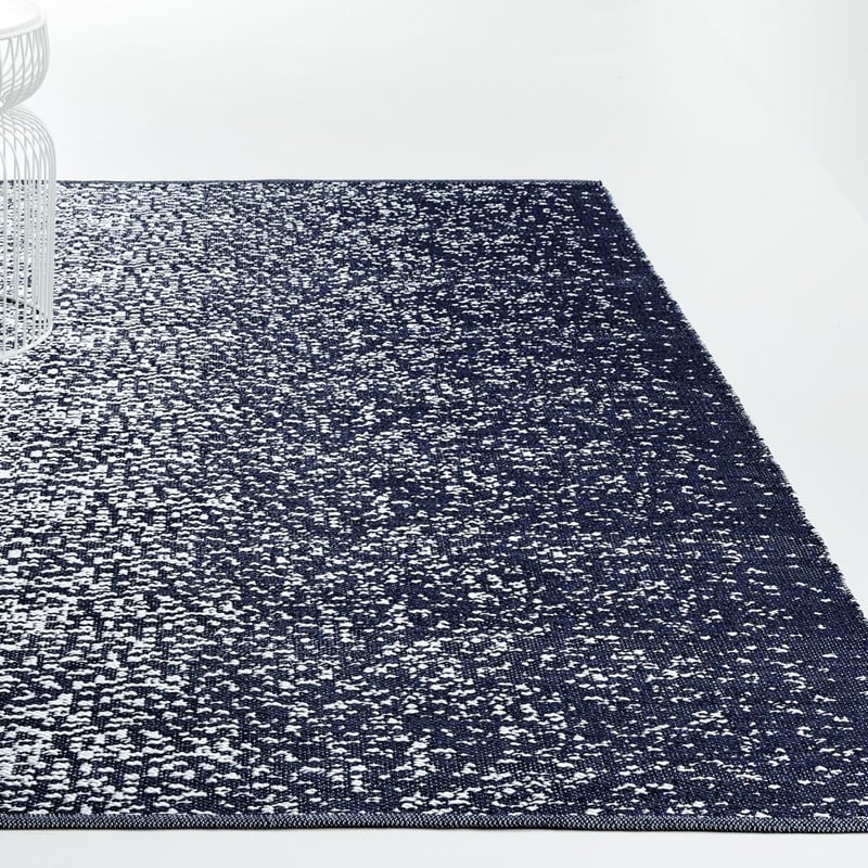 CRATE & BARREL - Alfombra de Interiores/Exteriores Tresello Azul 183x274 cm