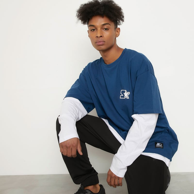 Polo manga larga oversize hotsell