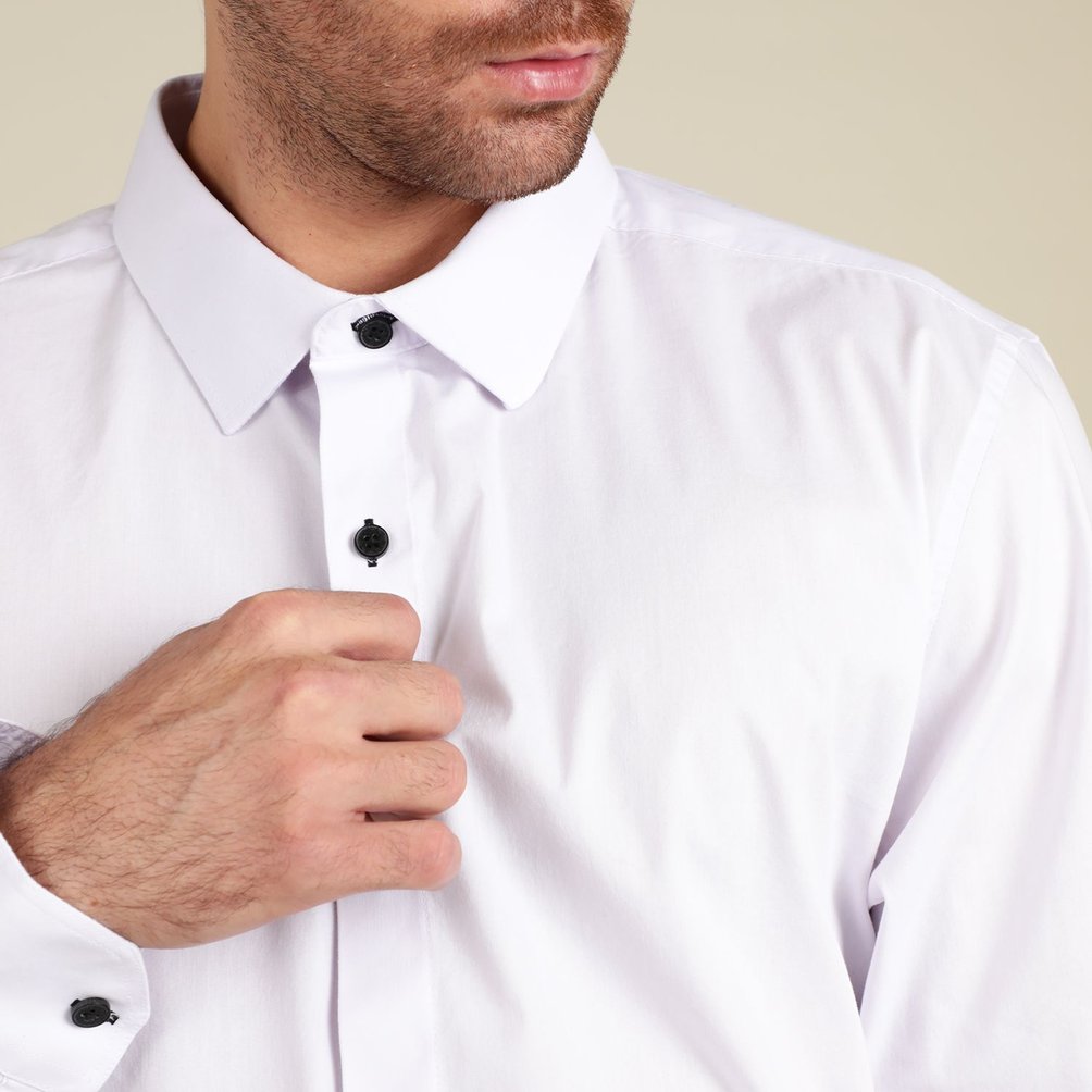 Camisa De Vestir Slim Fit Para Hombre Carlo Corinto
