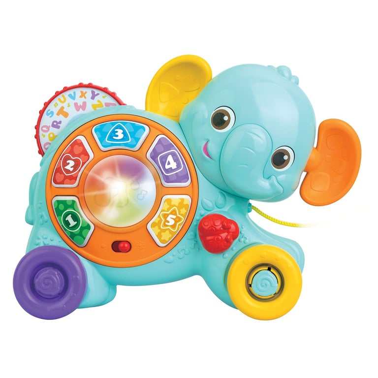 Hahaland Elefante Interactivo Juguete Para Gatear Con Proyector De Luces Y Música – Regalo Educativo Para Bebés De 6 A 12 Meses Y Niños De 1 A 2 Años