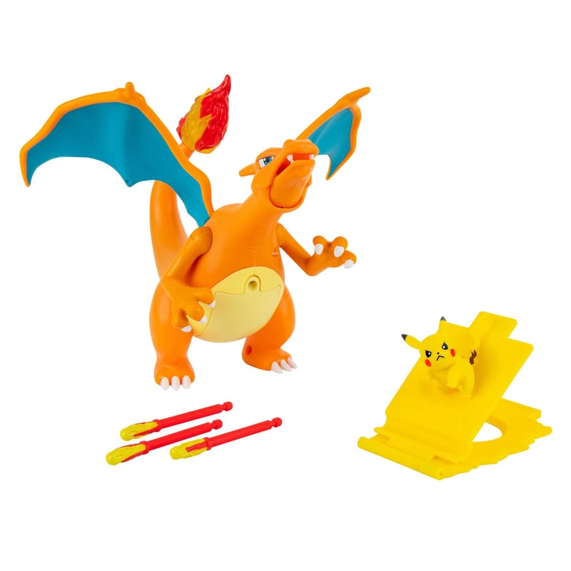 Pokemon Set Di 2 Figure Da Battaglia: Pikachu E Charizard Deluxe – Action Pronti – Altezza 5,1 Cm E 10,2 Cm - 3