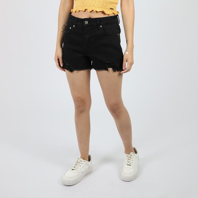 Short Jean American Eagle Femme Taille 4 - 4 Poches - Extensible - Vintage