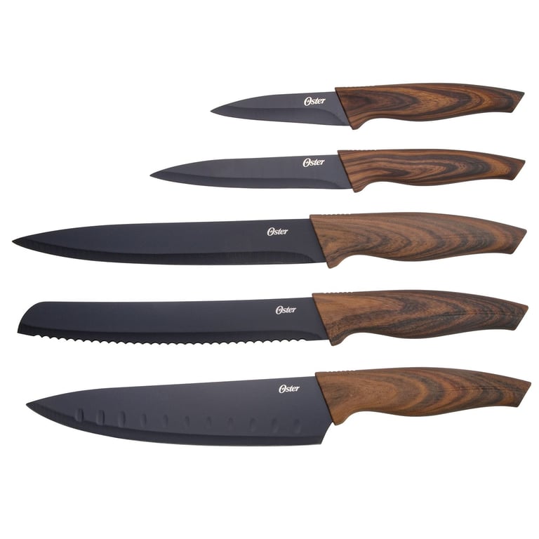 Juego de Cuchillos 5 Piezas Madera Oster