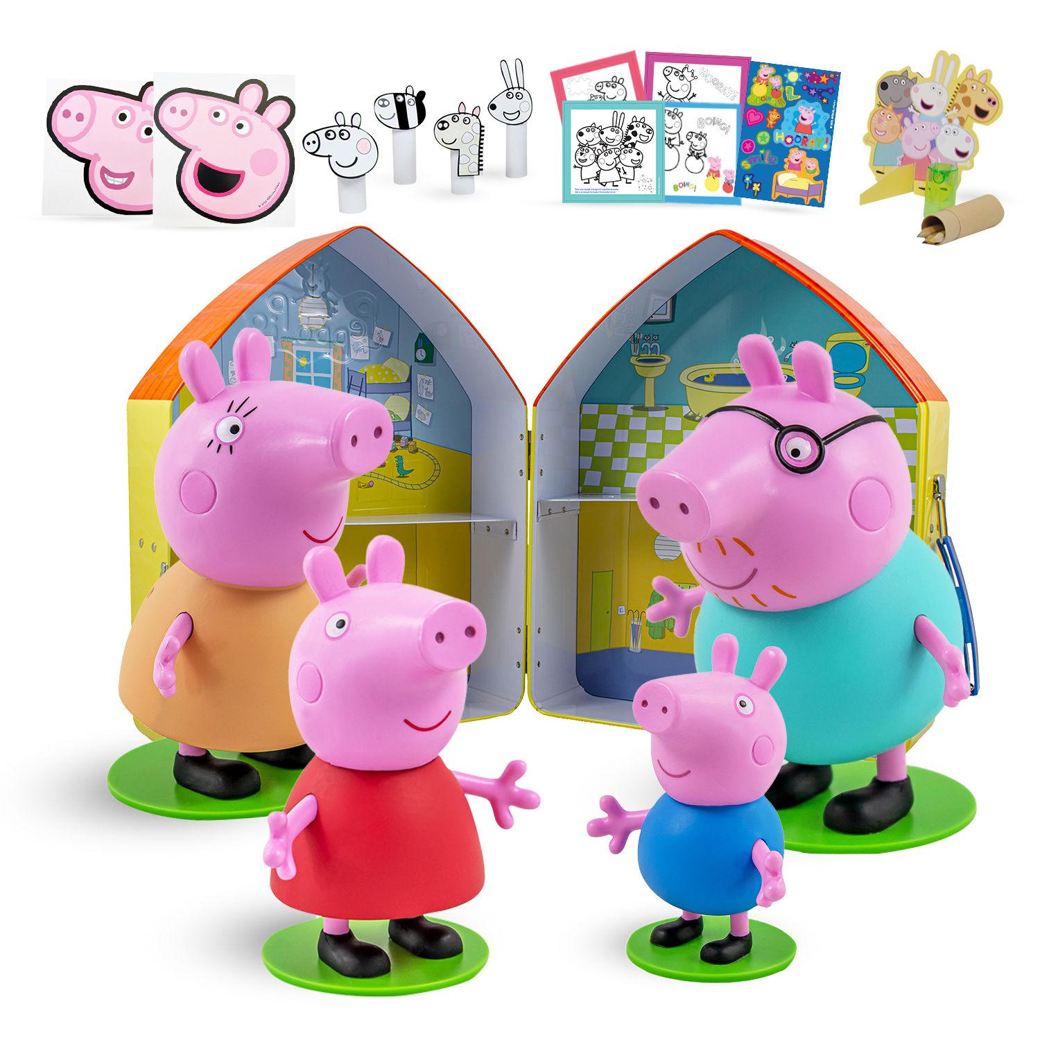 Casa De Peppa Pig Manualidades Con 4 Personajes PEPPA PIG | falabella.com