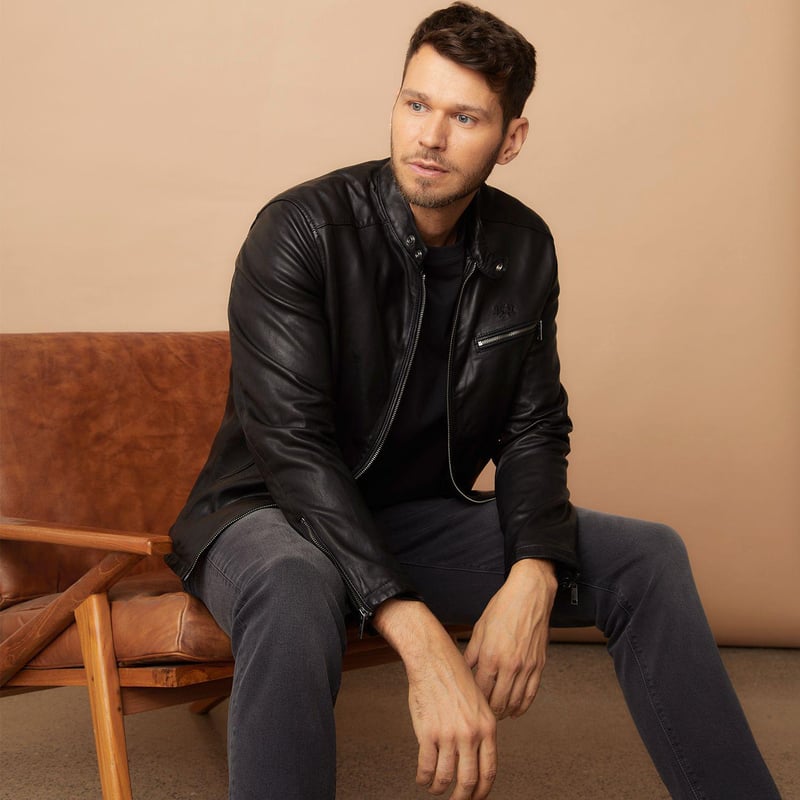 Casaca de cuero la martina hotsell