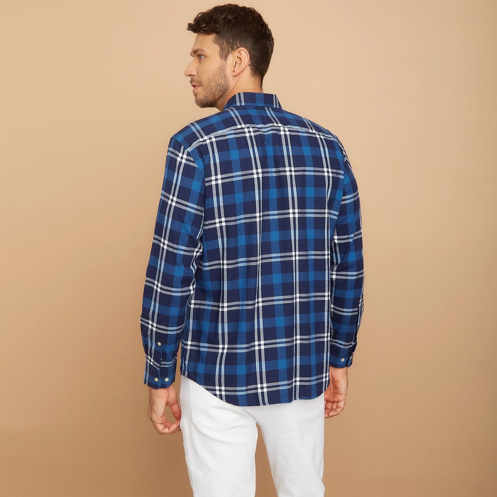 Camisa Hombre Manga Larga Cuadros Franela Casual Moda | Meses Sin Interés