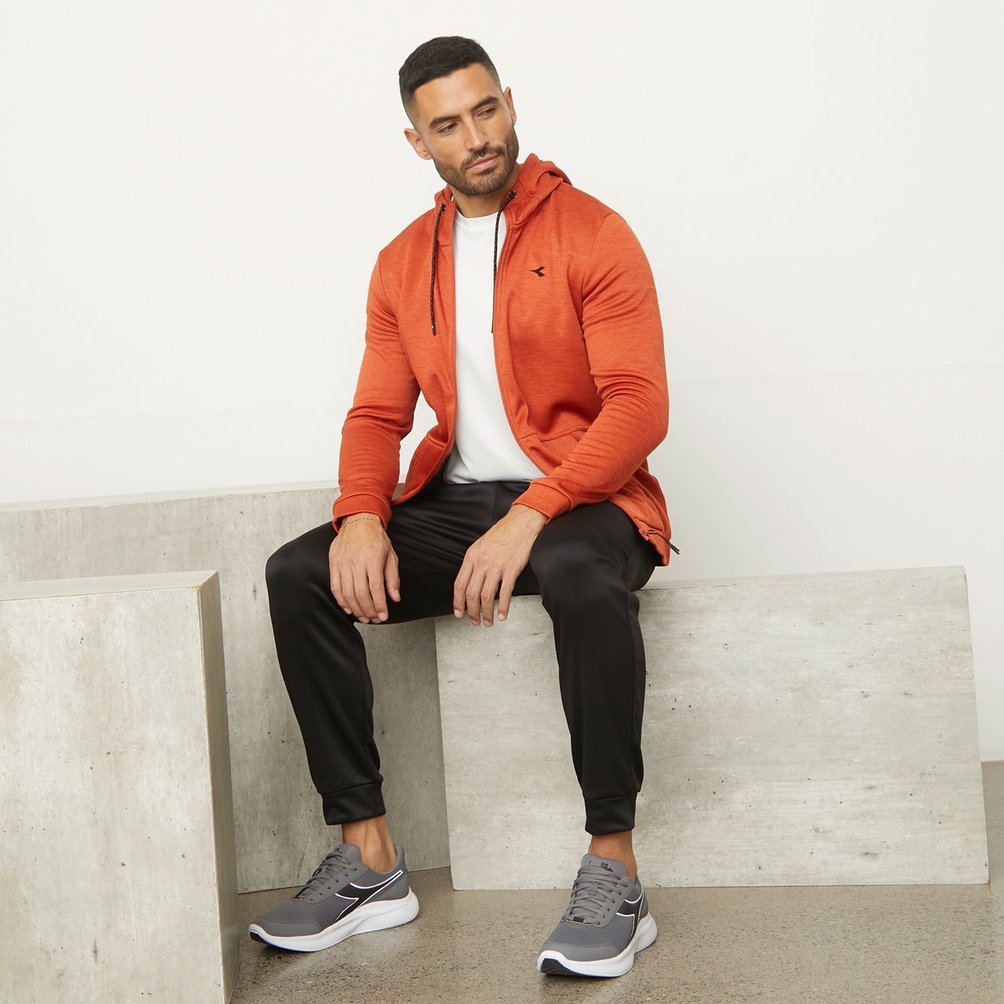 Sweat Diadora Homme : Bleu, Taille M, Coupe Oversize, 100% Coton, état Impeccable