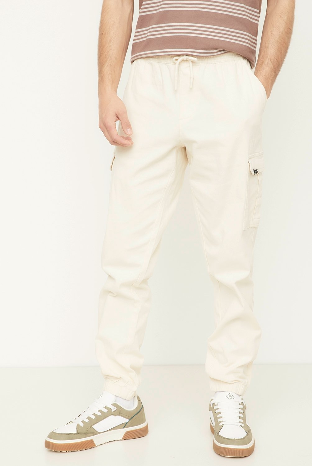 Pantalón Garel Algodon Estampado Con Relieve