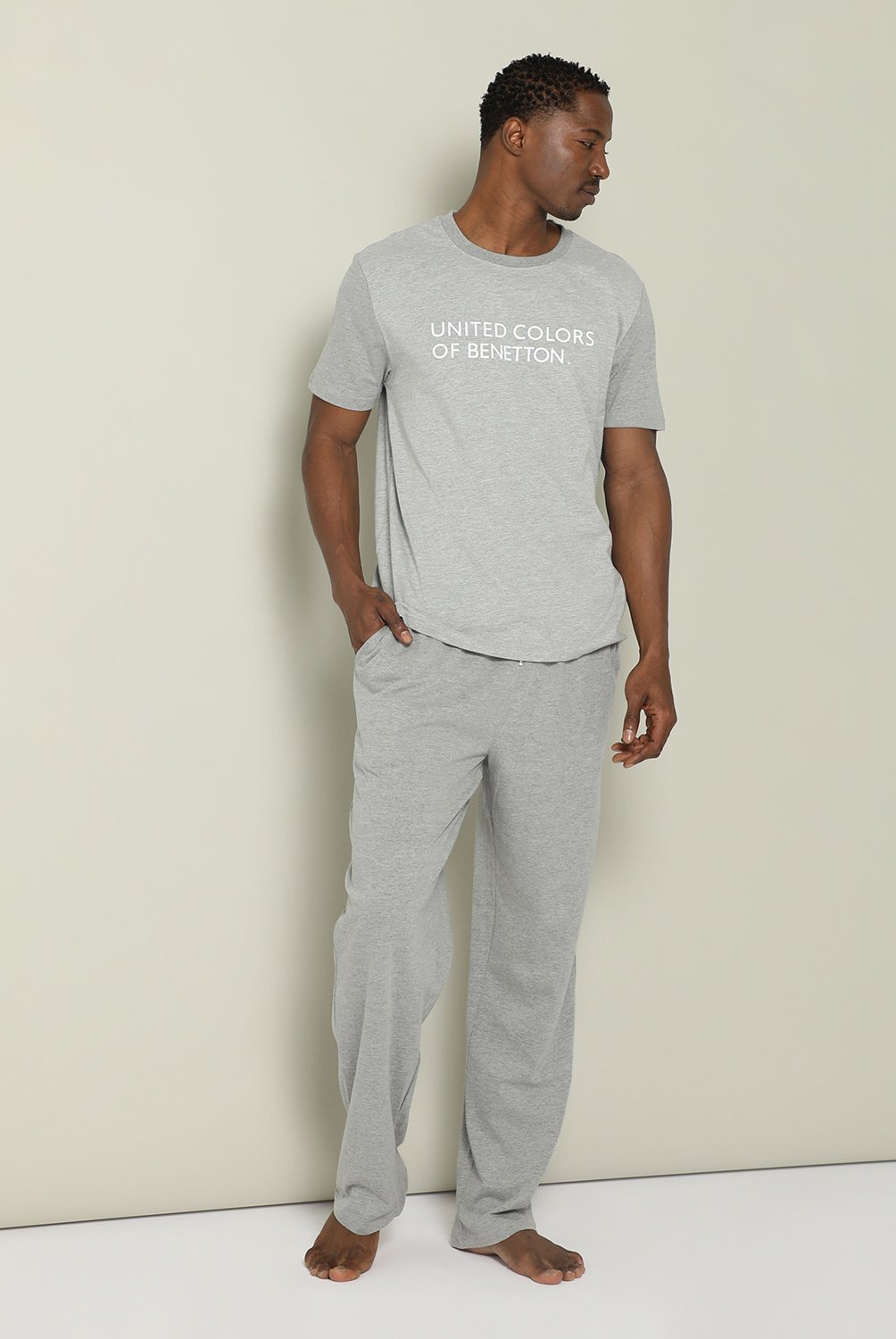 Hombres Divertidos Pijamas Benetton Hombre Partes De Arriba De