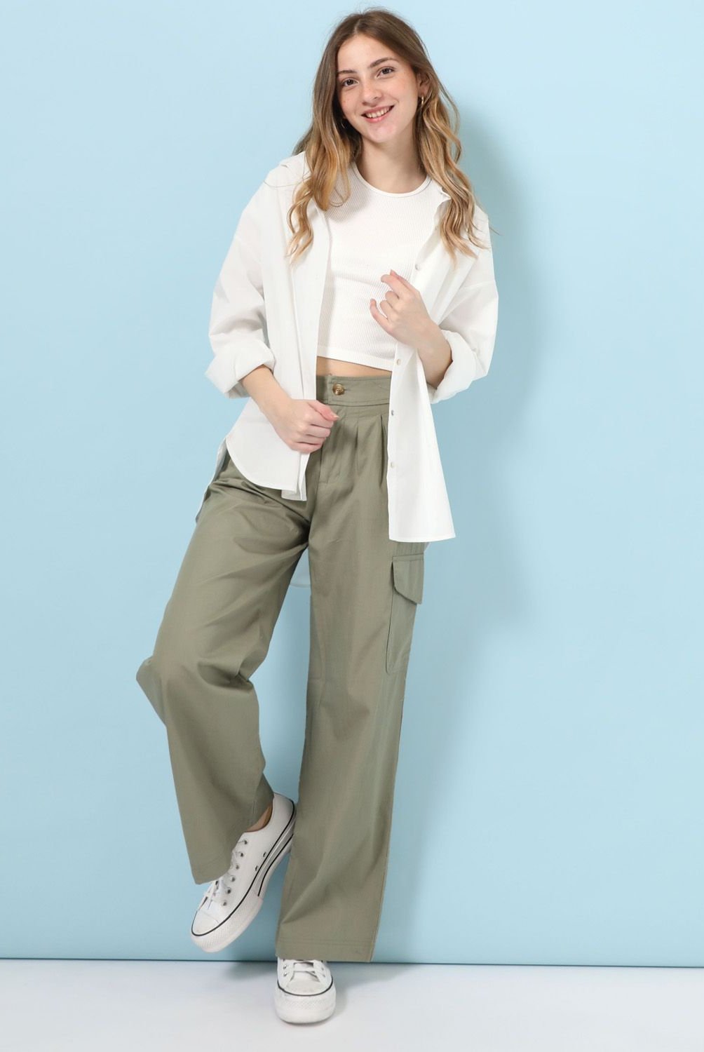 Pantalon mujer algodon hotsell